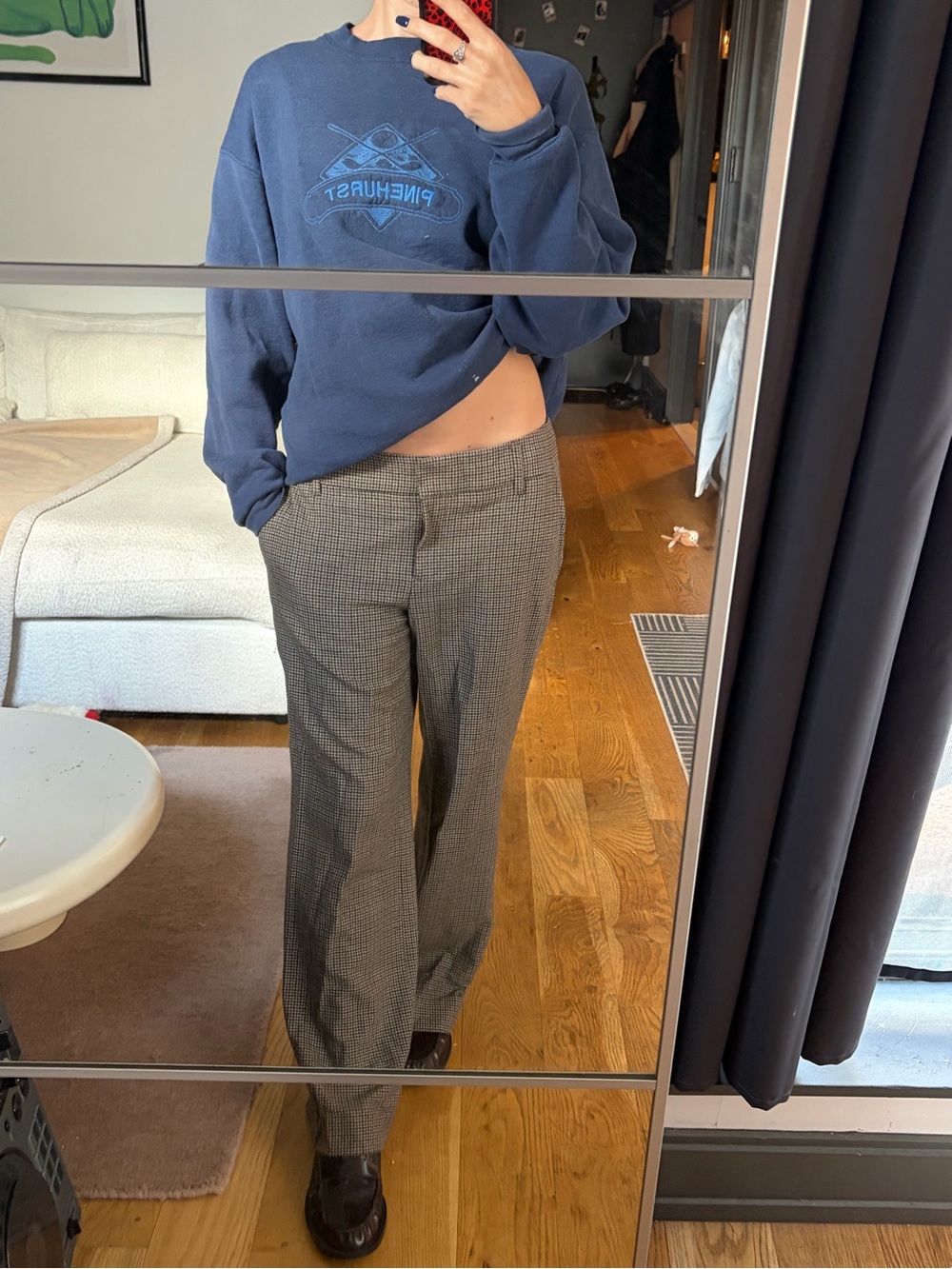 Ann Klein Tailored Plaid Dress Pants